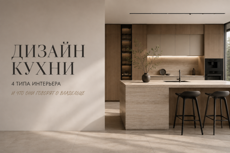 Дизайн кухни 4 типа