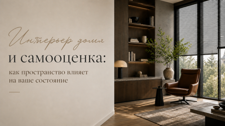 Интерьер дома и самооценка. как пространство влияет на ваше состояние
