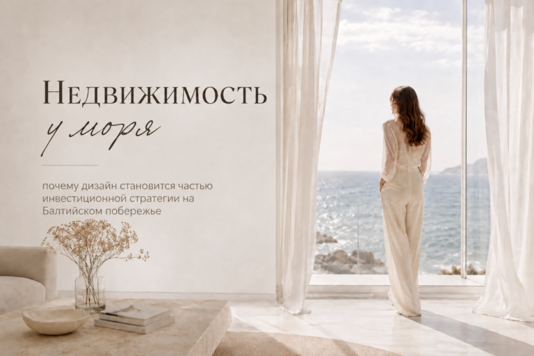 Недвижимость у моря почему дизайн становится частью инвестиционной стратегии на Балтийском побережье