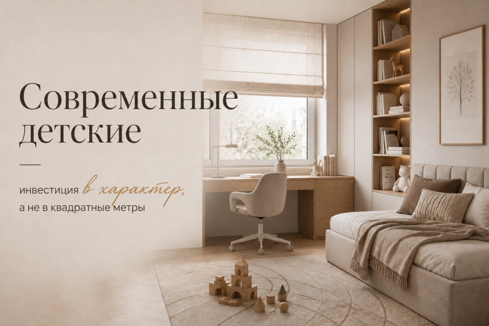 Современные детские - инвестиции в характер а не в квадратные метры