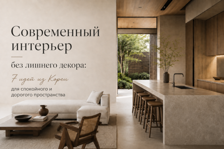 Современный интерьер без лишнего декора